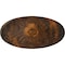 Ekena Millwork Madrid Ceiling Medallion, Hand-Painted Rust, 24 3/4"W x 12 1/2"H x 1 3/4"P CM24X12MARUS - alternate 1